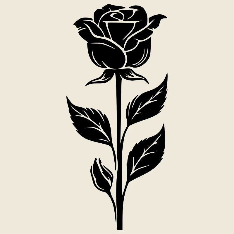 Schlichtes Rosendesign