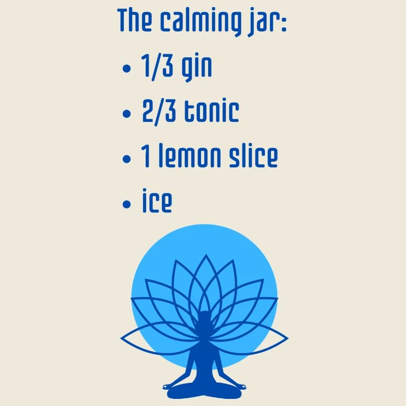 Calming Jar Blue - an ironic and fun print