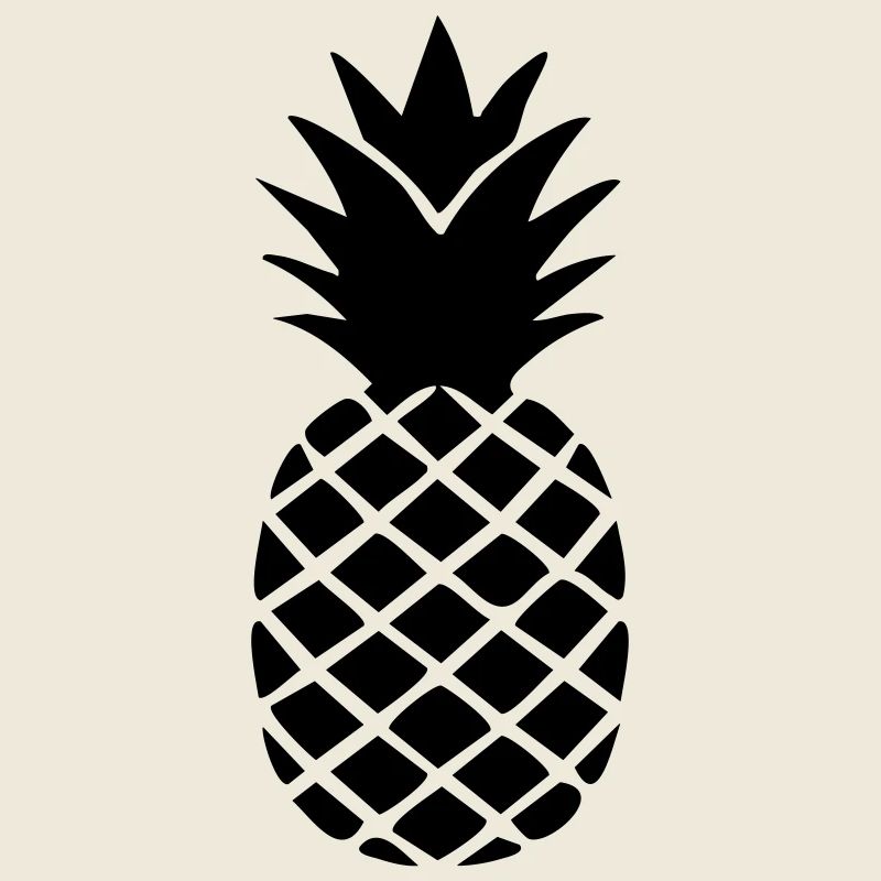 Pineapple Silhouette – Tropical Statement Design