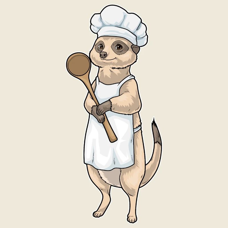 Erdmännchen Koch Kochlöffel Kochen