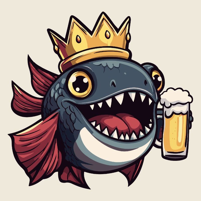 Piranha Poisson Bière Drôle