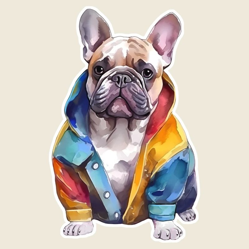 Drôle de bouledogue français.