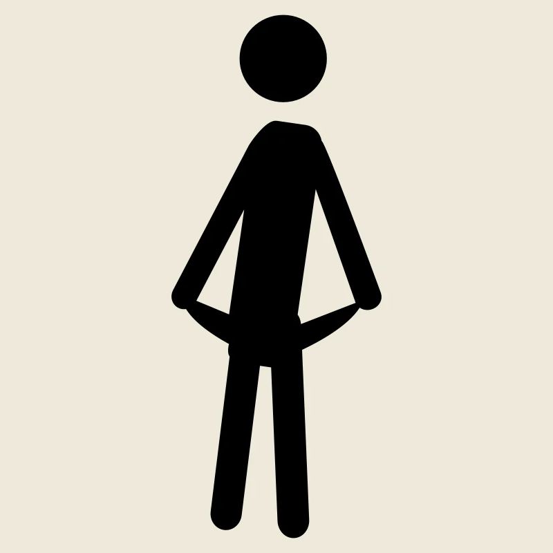 Armer Mensch mit leeren Taschen