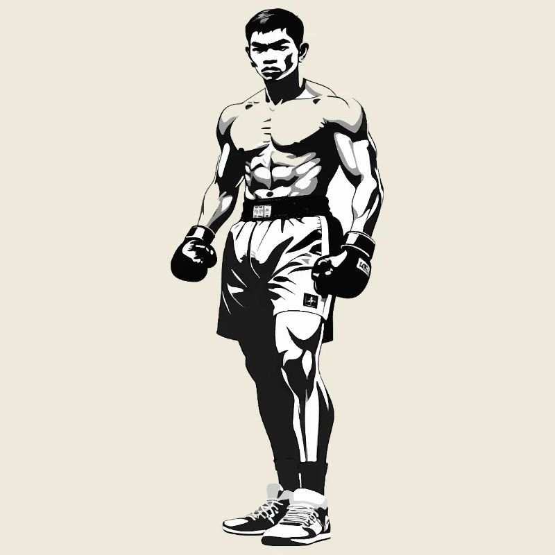 Thai Boxer - Martial Arts Sticker