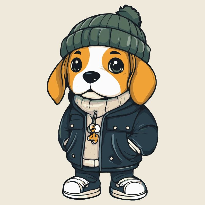 Beagle Chien Hiver