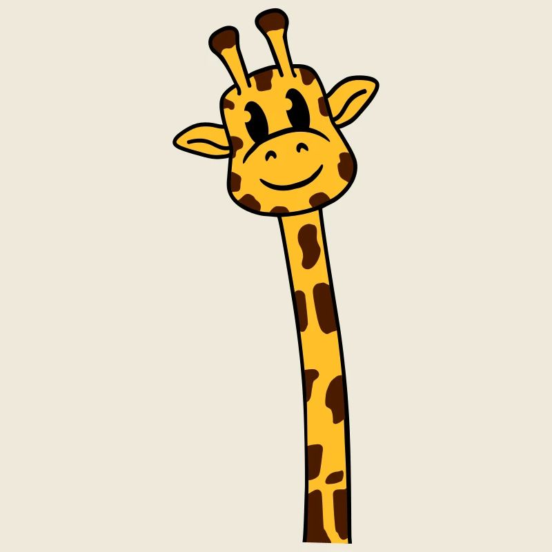 Funny Long Neck Giraffe Cool Cute Animals
