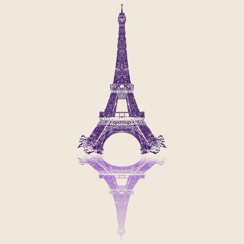 Pariser Spiegel Eiffelturm