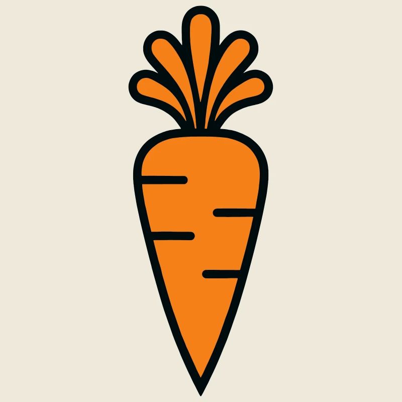 Carotte Vitaminée Design Potager Bio