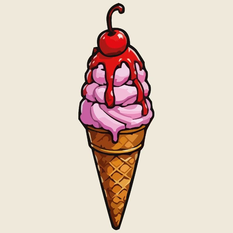 Kirsche Erdbeere Eiscreme