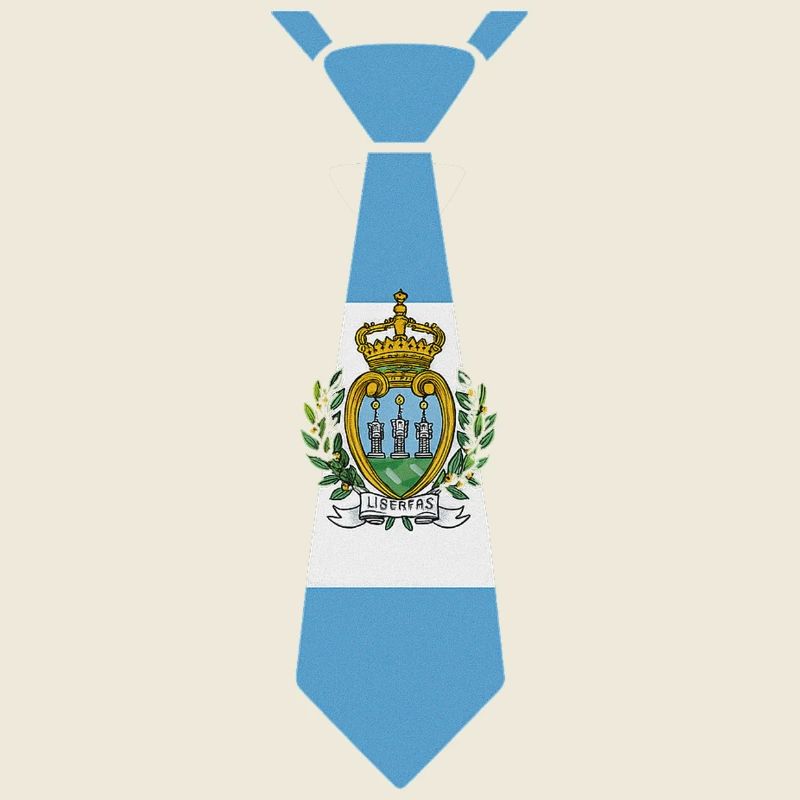 San Marino Tie – Flaggendesign