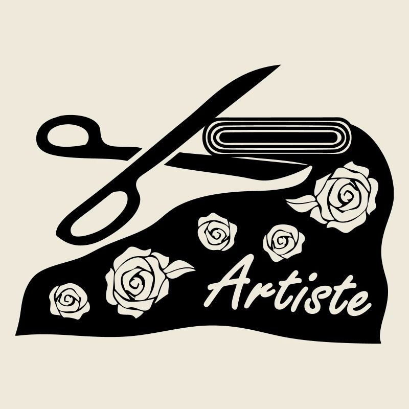 Avec tissu et des ciseaux pour le projet d'art