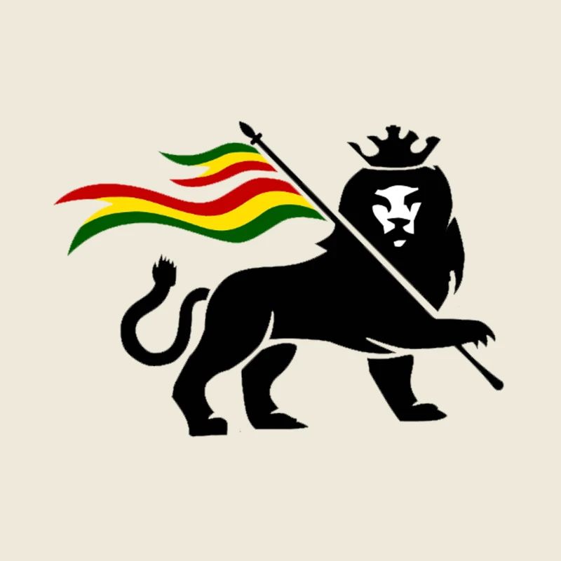 Rasta flag lion
