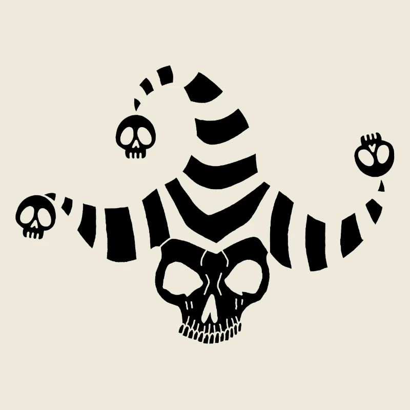 Schwarzer Goblin Schädel