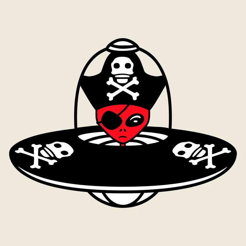 Alien Pirate Ufo Capitaine Cap Drôle Alien