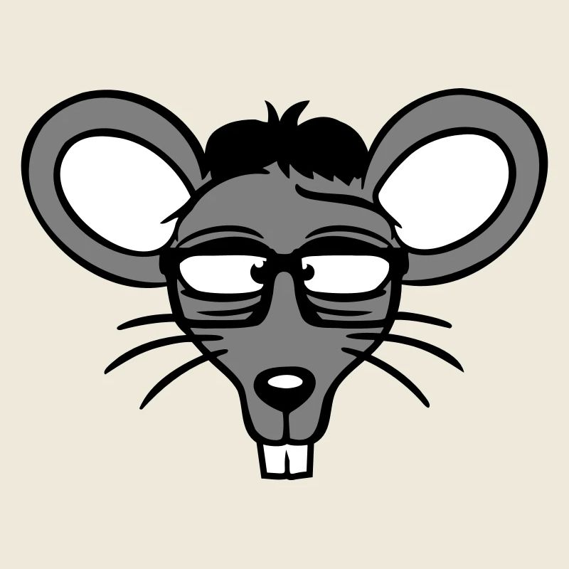 souris nerd geek hornglasses intelligent intelligent freak