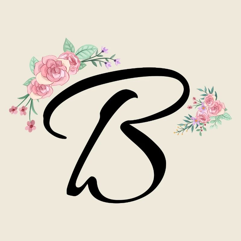 Buchstabe b Blumen