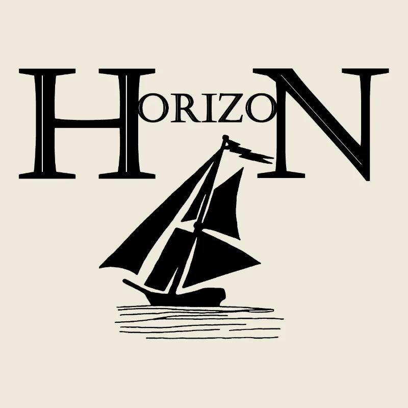 Segelboot am Horizont