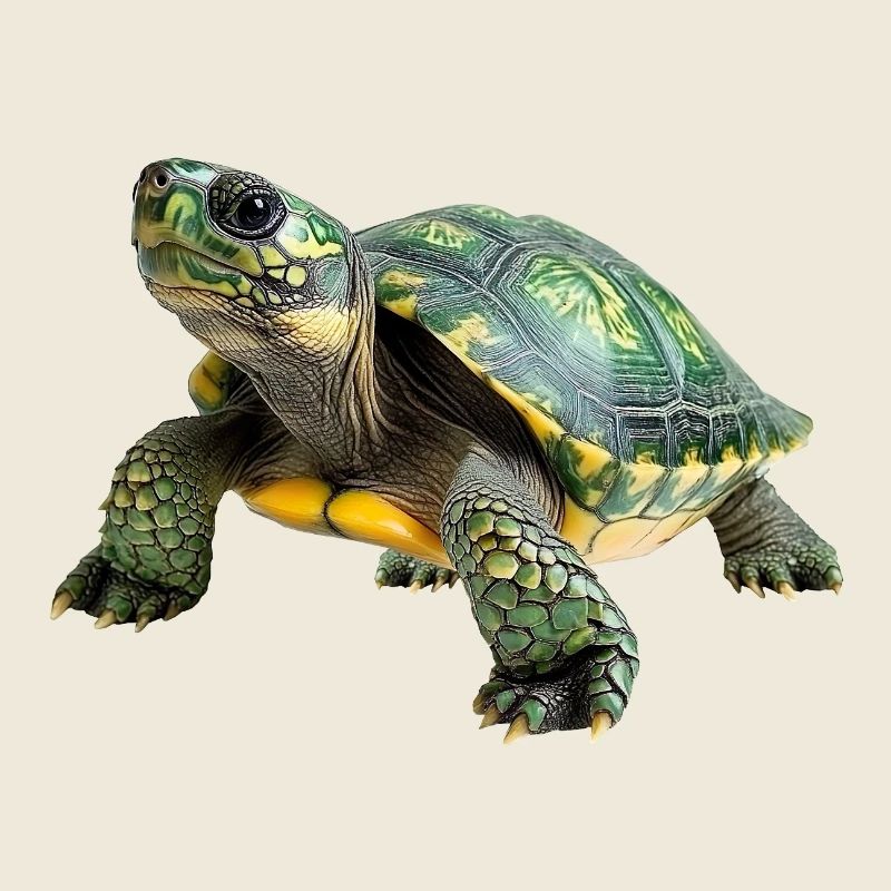 Detailed turtle illustration on clothing