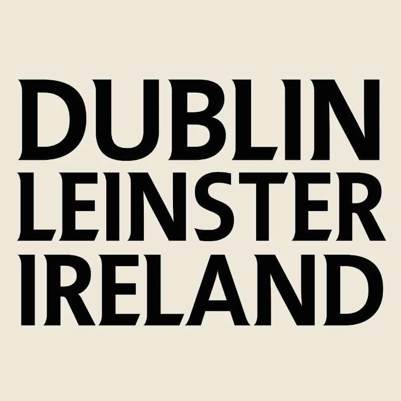 Dublin – Irlande Textdesign