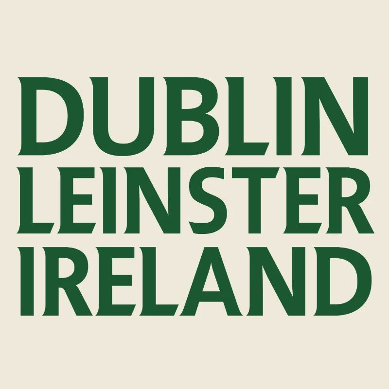 Dublin – Irlande Textdesign