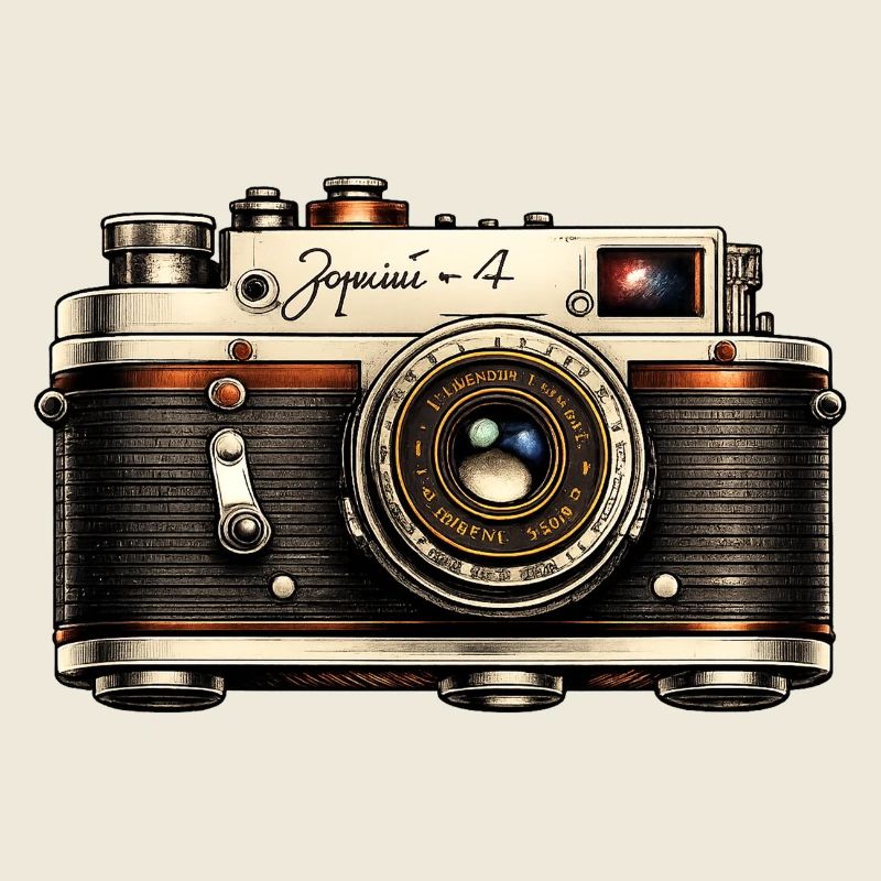 Vintage Camera Illustration Tee