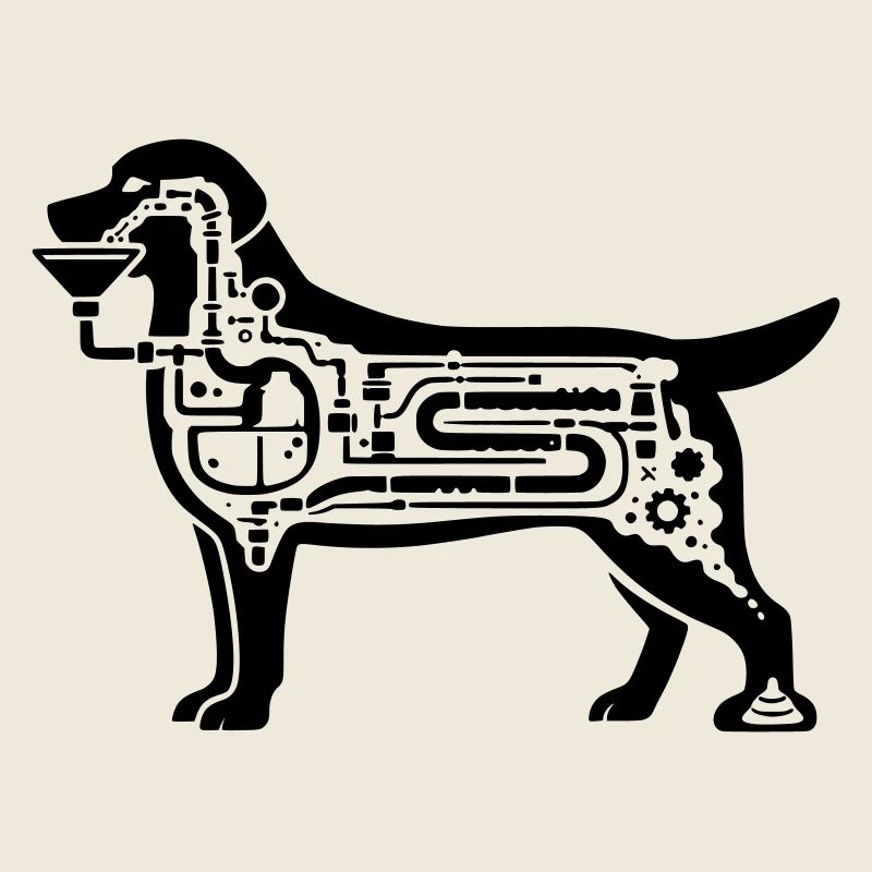 Digestion mécanique du chien