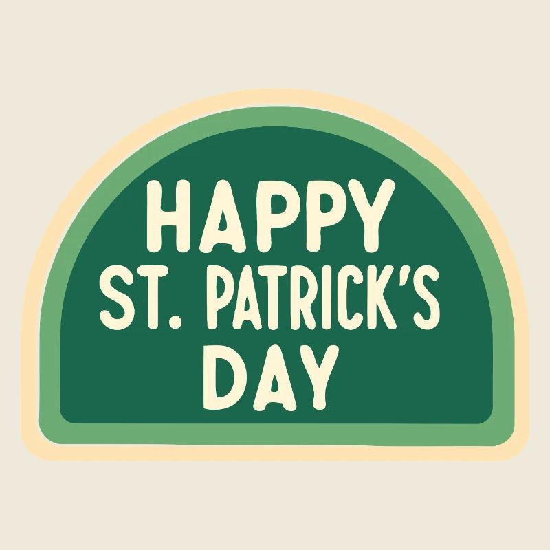 St. Patrick's Day Green Badge
