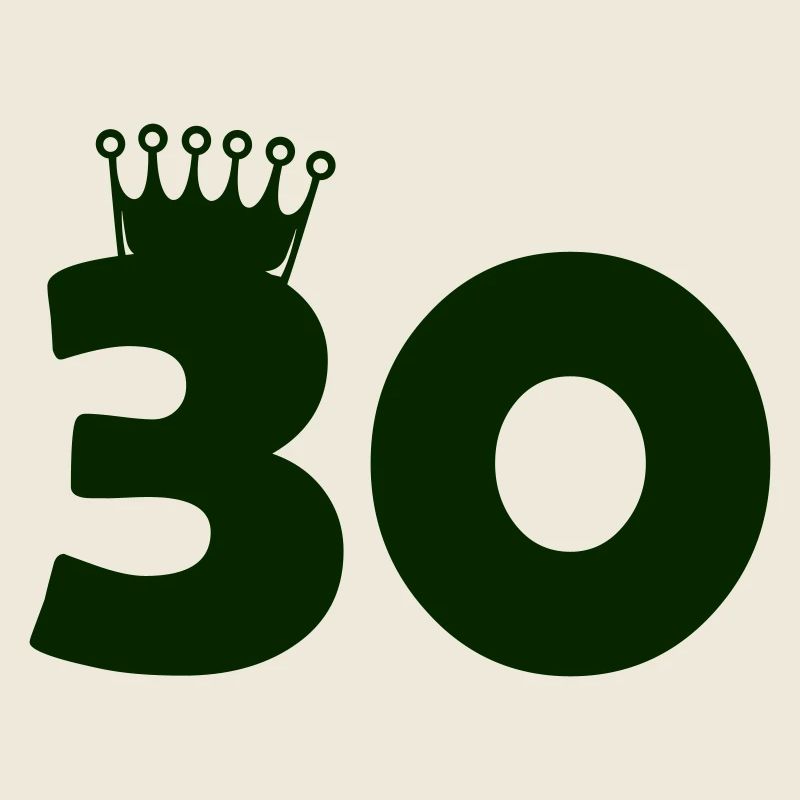 Conception du trente anniversaire de la couronne