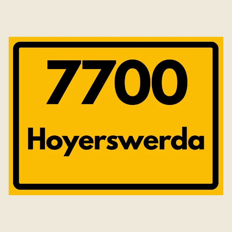 ALTE POSTLEITZAHL PLZ, SACHSEN 7700 HOYERSWERDA