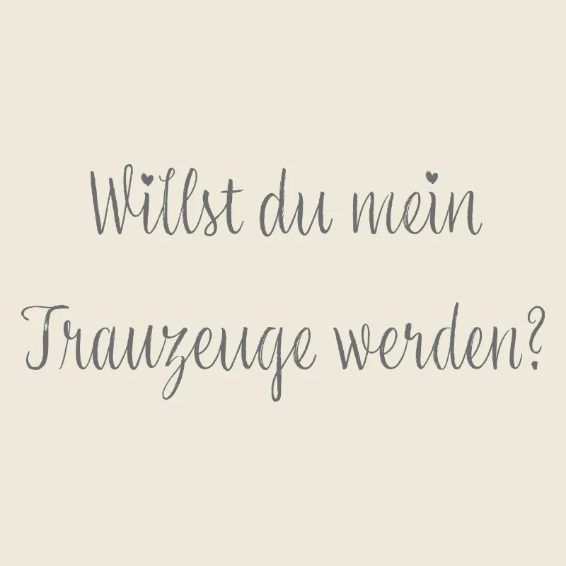 Willst du mein Trauzeuge werden?