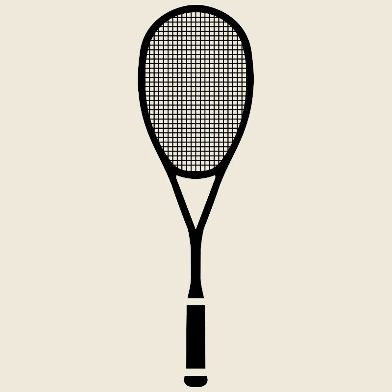 Squash Tennis Schläger geteilt