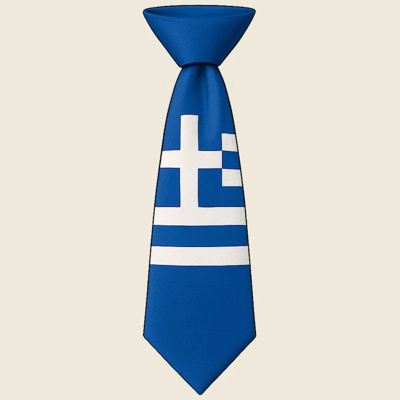 Griechenland-Krawatte – Flaggendesign