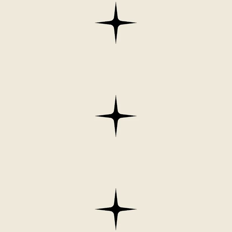 Drei Sterne – Minimal Star DesignSchlichtes Design