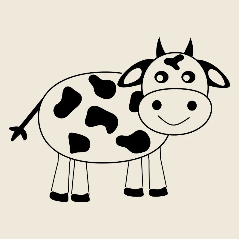 Cow black comic