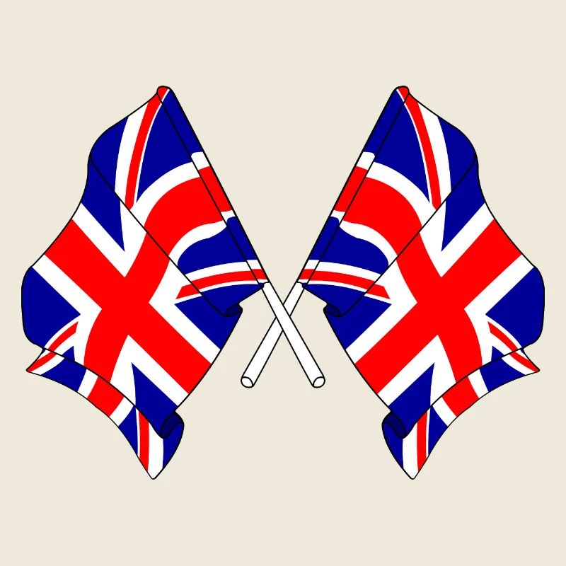 Deux drapeaux de la Grande-Bretagne