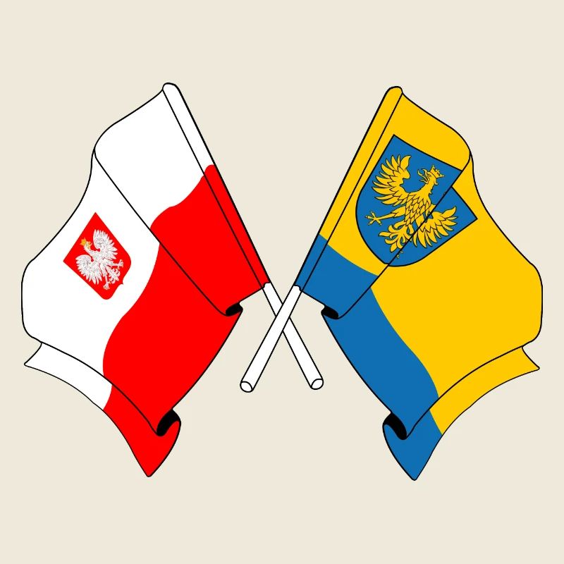 Drapeau de la Pologne, Opole croisé