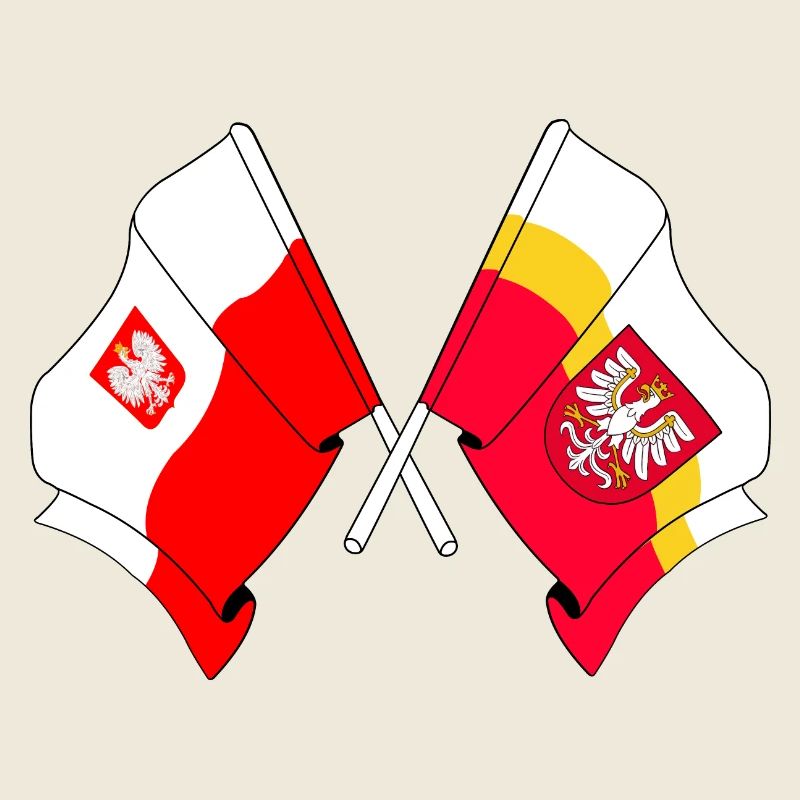 Drapeau de la Pologne, Petite Pologne traversée