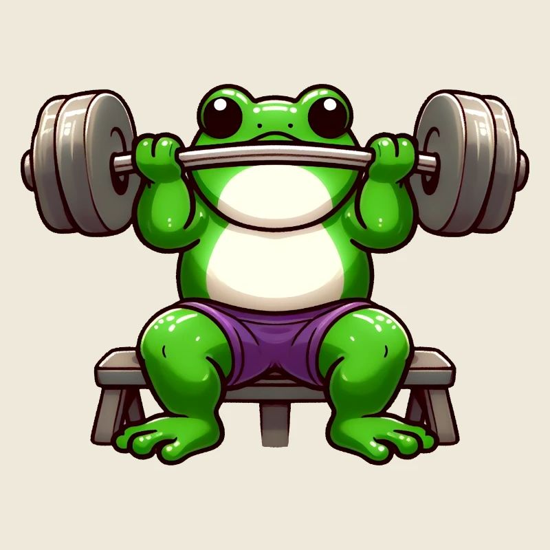 Grenouille Bodybuilder Incroyable