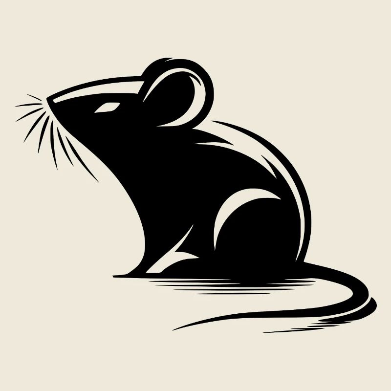Dessin de petite souris mignonne