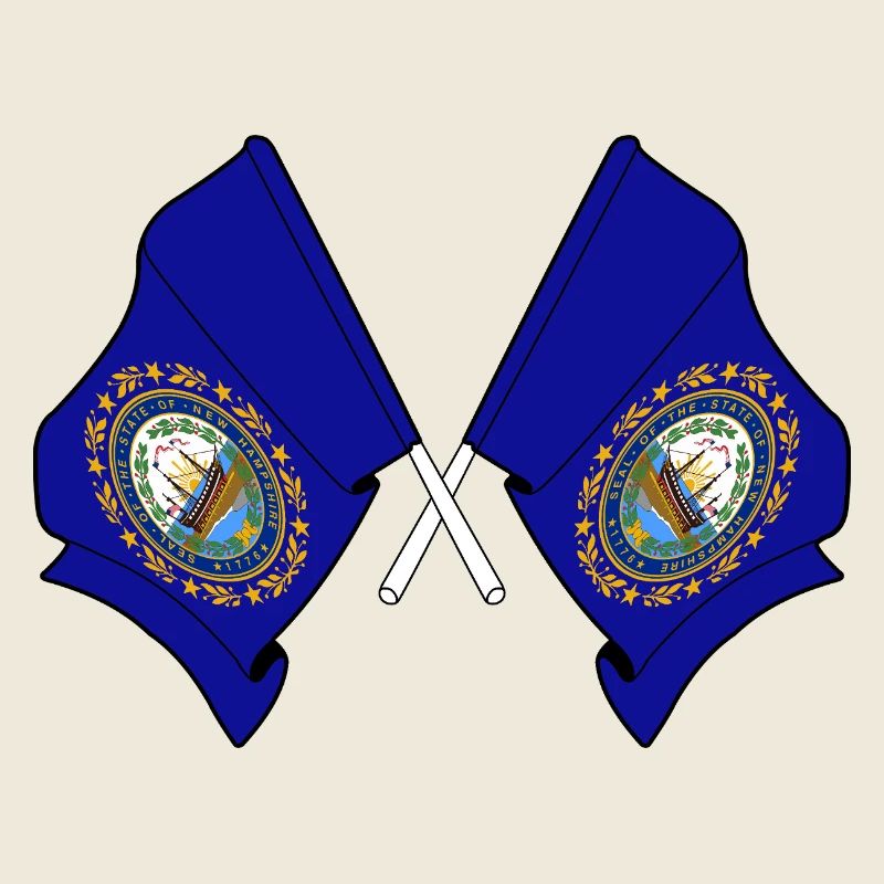 Two Flags Crossed New Hampshire
