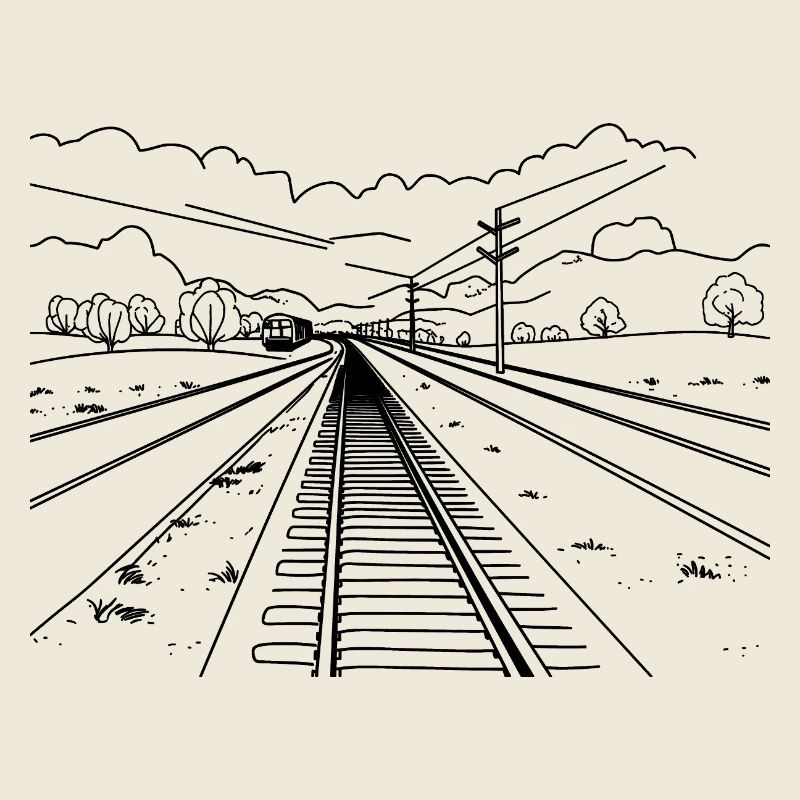 Eisenbahn Skizze