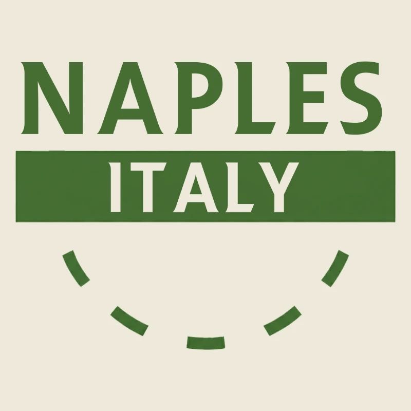 Naples Italie Emblème Vert