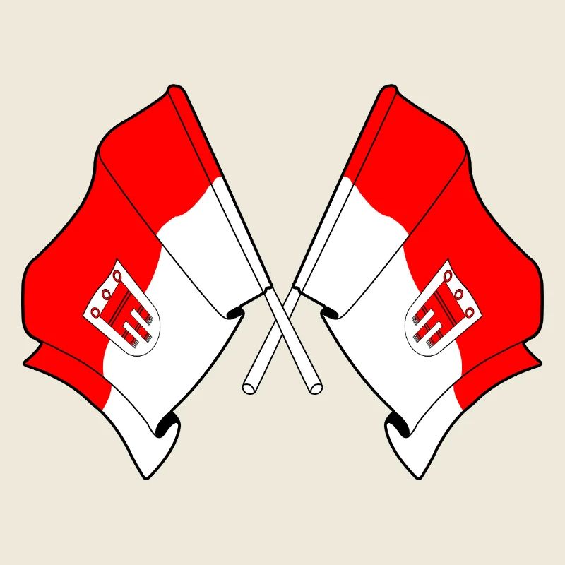 Drapeaux du Vorarlberg croisés