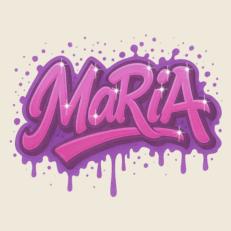 Graffiti Maria Name Geschenk Ideal Druckbar