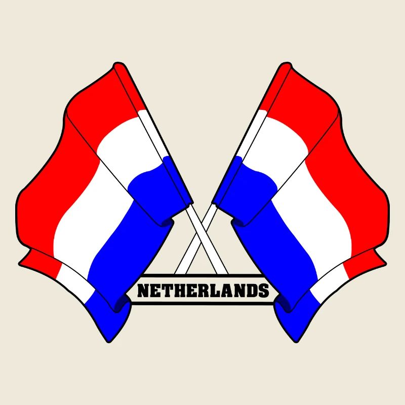 Drapeaux croisés des Pays-Bas