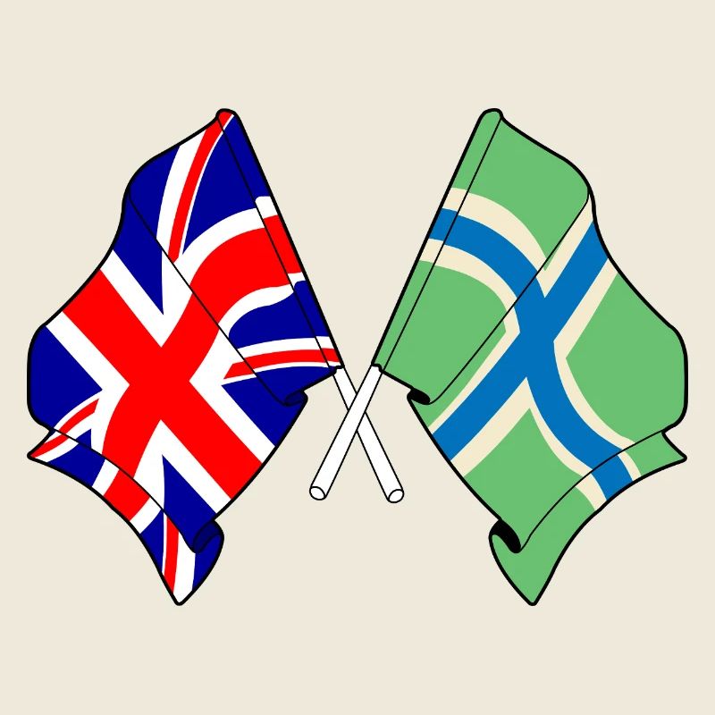 Gloucestershire & Great Britain Flag