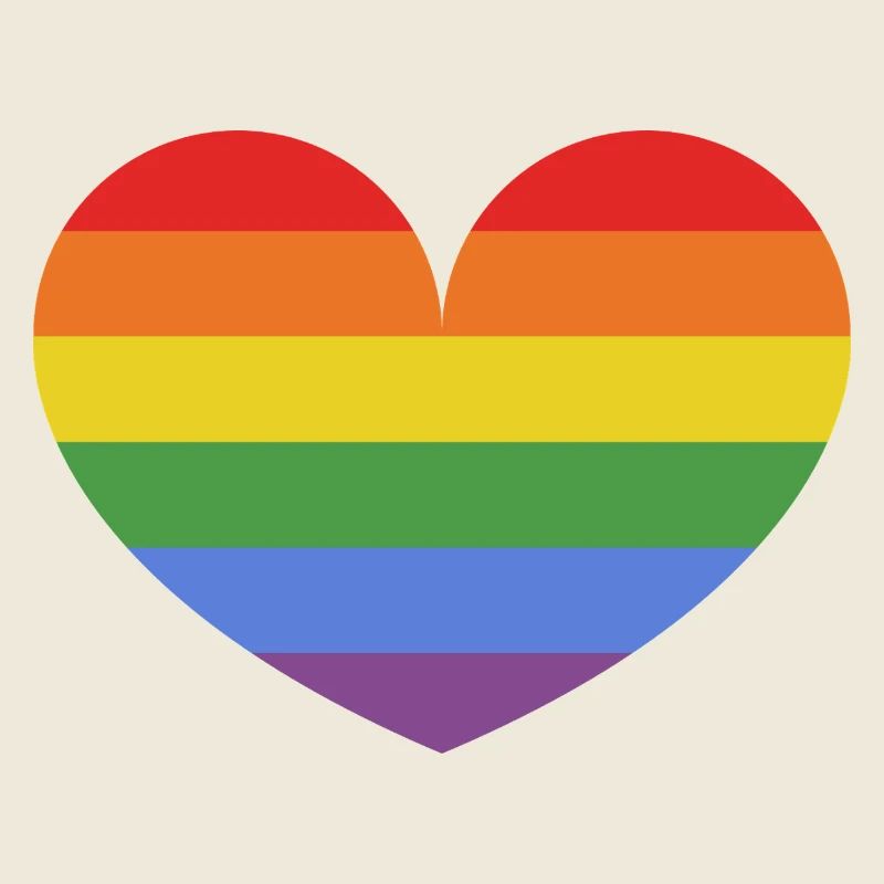 Rainbow heart