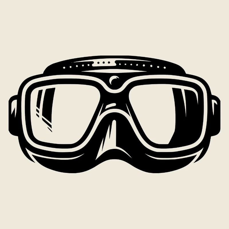 Masque de plongée Silhouette Logo Style