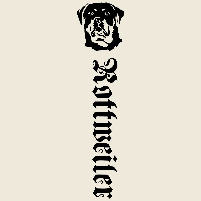 Rotweiler Schrift Arm