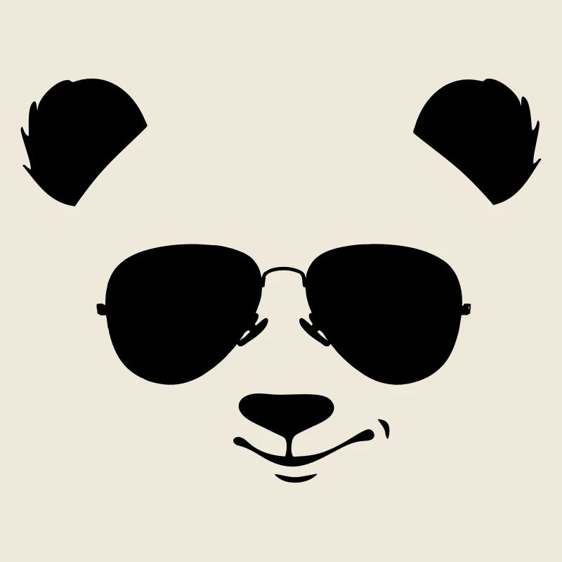 cooler Panda mit Sonnenbrille